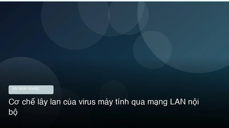 Cơ chế lây lan của virus máy tính qua mạng LAN nội bộ