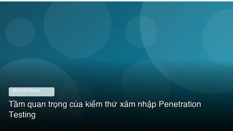 Tầm quan trọng của kiểm thử xâm nhập Penetration Testing